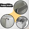 Condiment Server Stainless Steel Kitchen Organizer Tray Seasoning Box Dispenser Spice Container