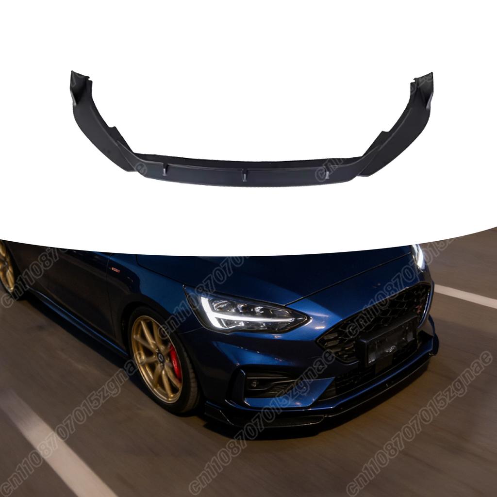 For Ford ST Line MK4 2018 2019 2020 2021 Auto 3Pcs Front Bumper Spoiler Lip Car Front Splitter Body Decorate Modification Kit