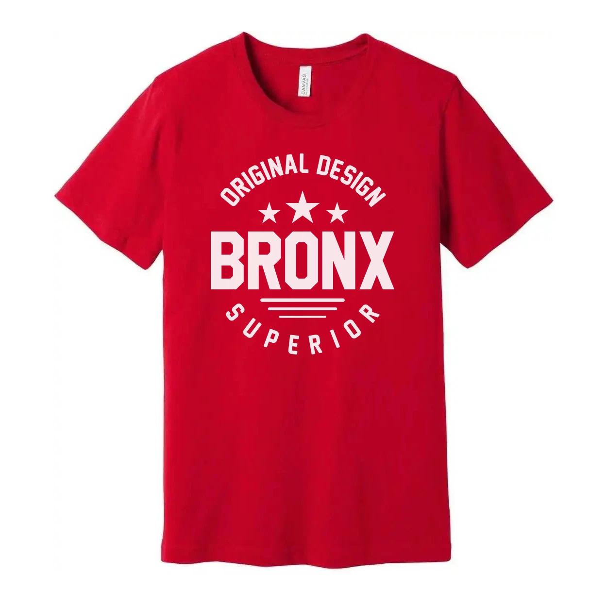 Original Design Bronx Unisex Cotton T Shirt With Bold Bronx Graphic And Stars Pr L