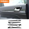 SHINEKA Carbon Fiber Stickers For Jeep Grand Cherokee Car Interior Decoration Cover Accessories For Jeep Grand Cherokee