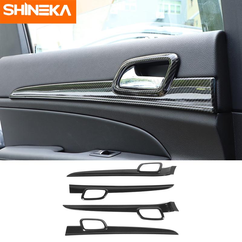 SHINEKA Carbon Fiber Stickers For Jeep Grand Cherokee Car Interior Decoration Cover Accessories For Jeep Grand Cherokee