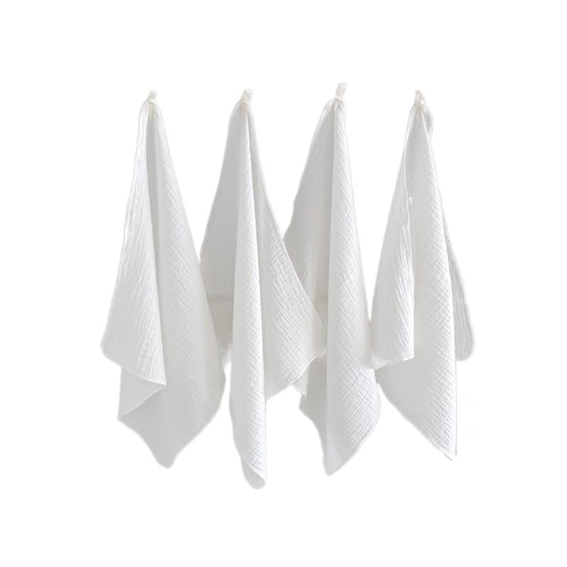 

Set of 3/4pcs Baby Square Towel Infants Saliva Towel, Toddlers Drooling Bib Hand Washcloth Burping Cloth Shower Gift 43x45cm