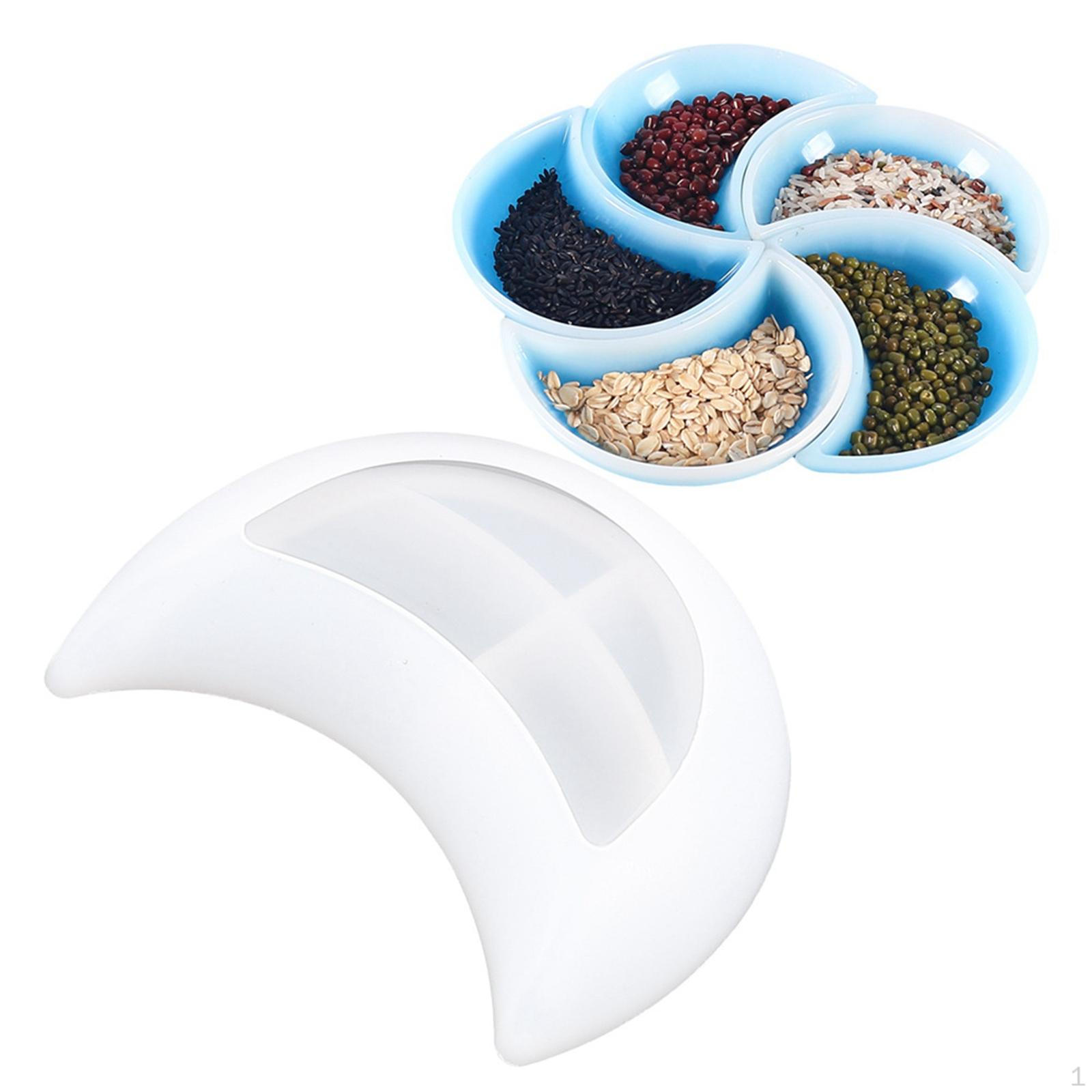 Moon Tray Silicone Phase Epoxy Resin Casting Candle Holder Jewelry Storage Plate Soap Dish Trinket
