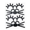 5/10pcs Balloon Wave Ball Cartoon Shape Sticker Handmade Creative DIY Decoration Super Cute Animal Eye Expression Self Adhesive