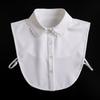 Woman Shirt False Collar Embroidery Lace Faux Col Half Shirt Blouse Fake Collars Sweater Shirt Detachable Collars Accessories