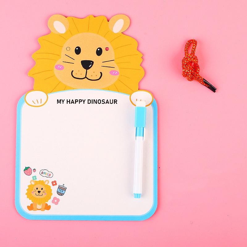Children Cartoon Animal Erasable Drawing Board Toy Funny Early Education Double-sided Paperboard Writing Graffiti Drawing Boards