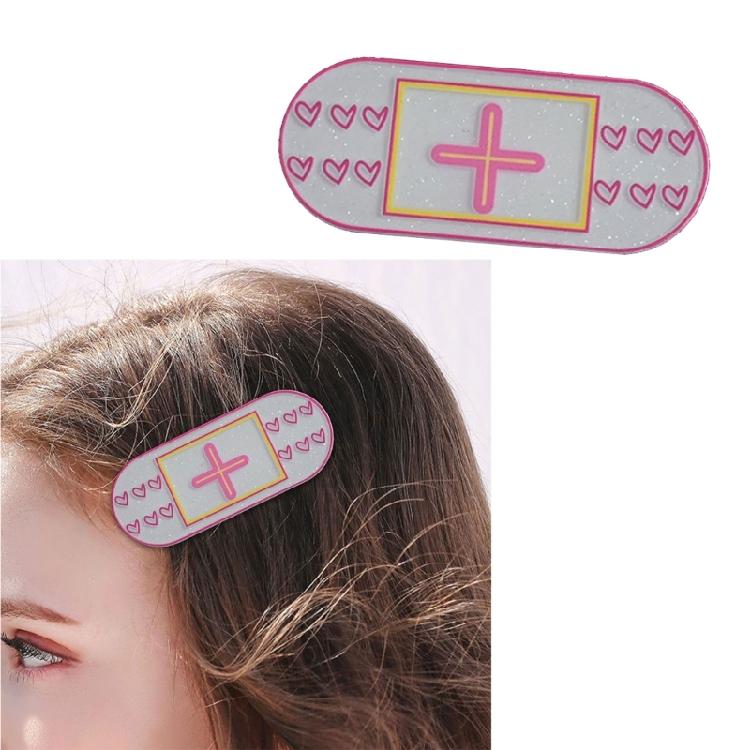 Gothic Hairpin with Adorable Anime Kitten Heart Crosses Design Premium Acrylic Gentle on Hair Suitable for Fine to Medium Hair Types Parties