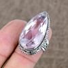Pink Kunzite Genstone Handmade 925 Sterling Silver Jewelry Ring Size 6 KKG-480