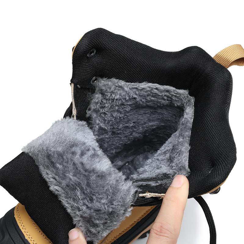 39-48 Winter Herren Übergröße Winter Plus Samt Verdickung Warme Schnee Baumwollschuhe Schneestiefel