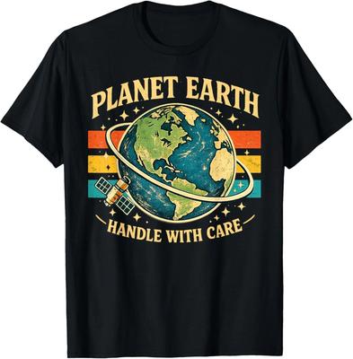 Maglietta Giorno della Terra Pianeta Maneggiare con Cura Terra Maglietta Vintage