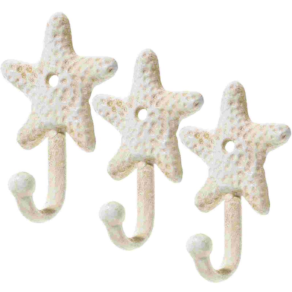 3 Pcs Hook Towel Hooks Nautical Hanging Buoy Kitchen Utensil Coat Beach