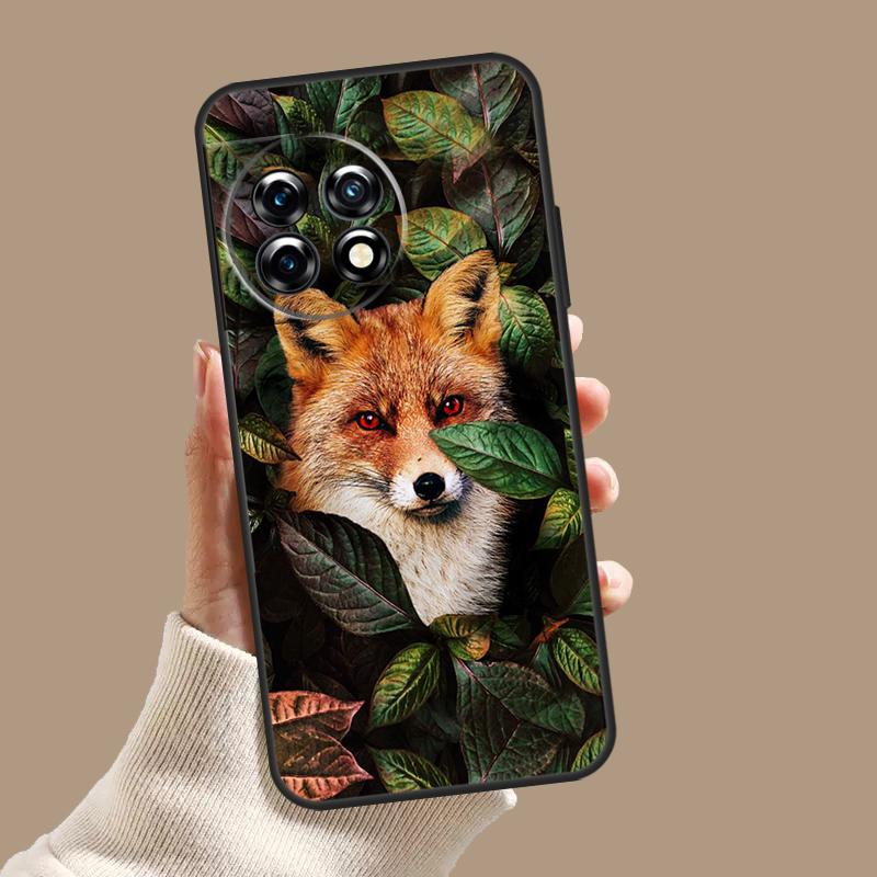 Cute Fox In Autumn Case For OnePlus 10T 8T 9R 10R 12R OnePlus 12 11 9 10 Pro Nord 2 CE 3 Lite N10 N20 N30 Cover