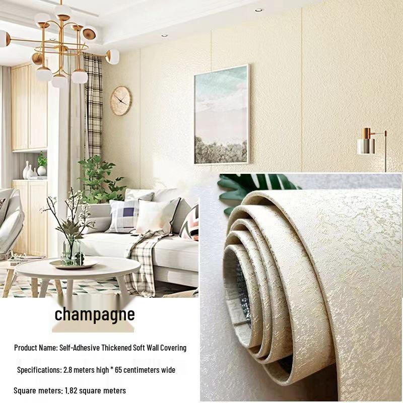 Thickened Self-Adhesive Diatom Mud Wall Sticker for Bedroom & Living Room