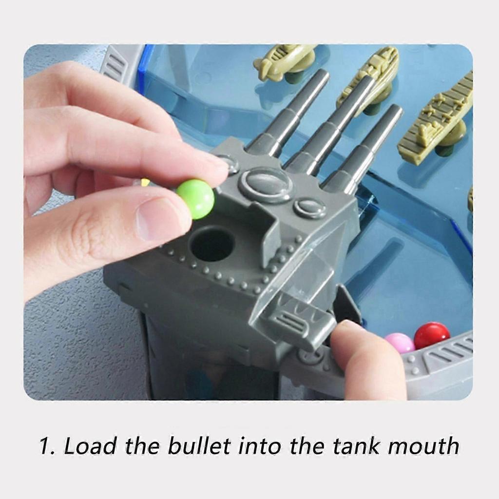 Navy Battleship Boat Shooting Toy Competitive Intriguing Toys for Family Interactive Games