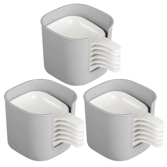 Sauce Dish Set Stackable Dipping Trays with Storage Box Mini Seasoning Plates for Soy Sauce Tomato Sauce Dessert