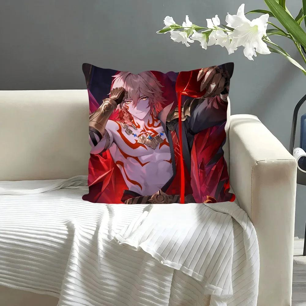 1pc Game Honkai Star Rail Mydei Pillow Case Square Pillow Bedroom Sofa Leisure Comfort Cushion Car Living Room Home Decoration