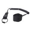 Surfboard Foot Leash 9.8ft Surf Leash Spiral TPU Coiled Stand Up Paddleboard Rope Surfboarding Ankle Strap 360 Degree Rotation