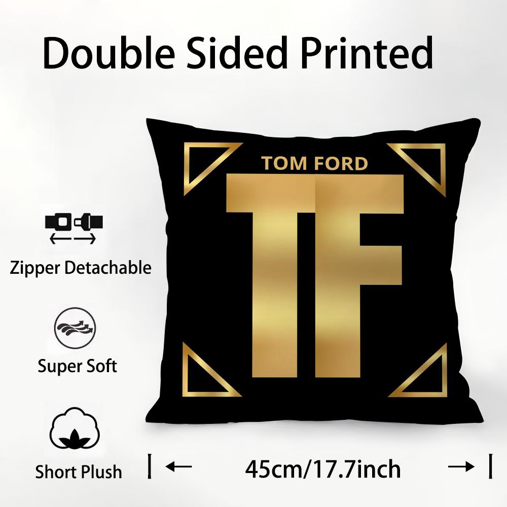 

Роскошная наволочка T-Tom F-Ford, плюшевая ткань, мягкая, с двусторонним принтом, наволочка для диванной подушки, чехлы для декоративных подушек 16x16Inch