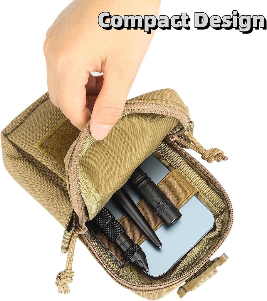 Outdoor Tactical Molle Waist Pack: Multifunctional First Aid & Phone Pouch