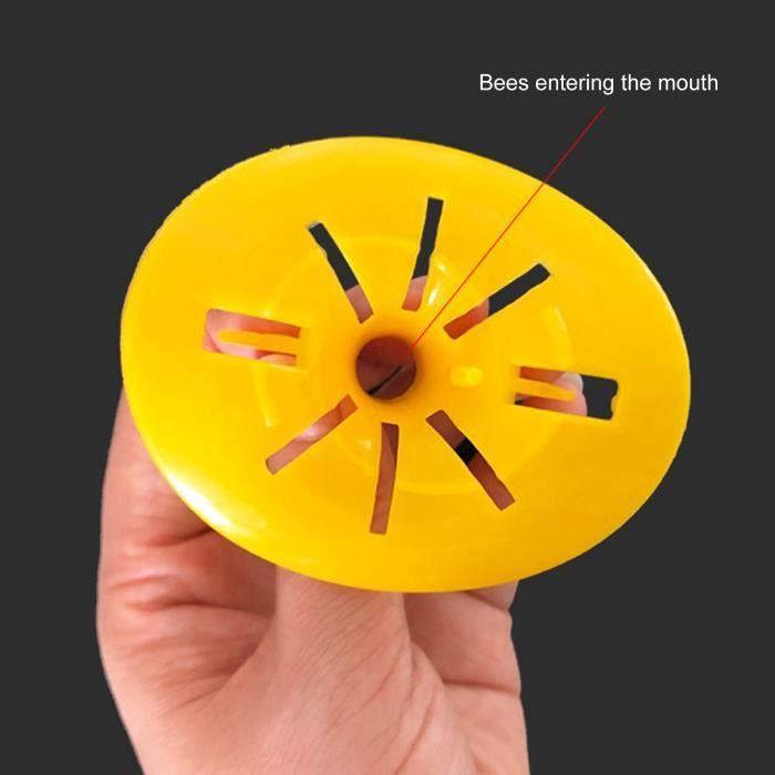 PIEGE POUR NUISIBLE DE LA MAISON 5Pcs Guêpes Catchers Fatal Funnel Plastique Intérieur Extérieur style-Yellow1