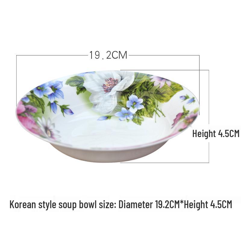 Imperial Concubine 10-inch Porcelain Soup and Serving Plate
