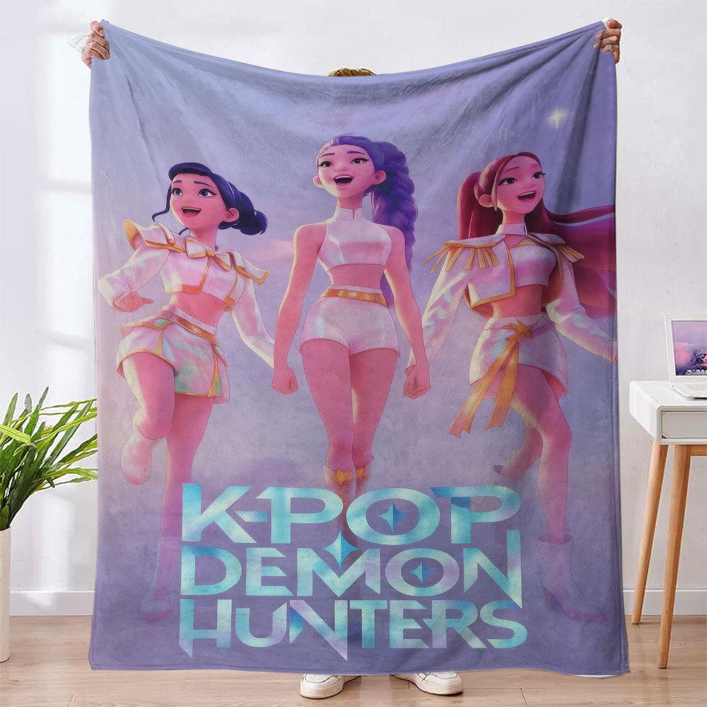 Flannel Blanket Witch Hunter K-Pop Series 4 Blankets Nap Blanket Autumn And Winter Flannel Blanket Can Be Connected To Jit