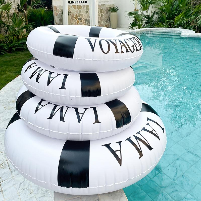 Black Wheel Tire Swimming Ring Adult Kids Inflatable Pool Float Tube Circle Summer Water Toys Air Mattress Boia Piscina