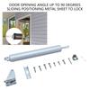 1 Set Adjustable Pneumatic Door Closer with Smooth Closing Speed Control Safety Door Closures for Storms & Screen Door 