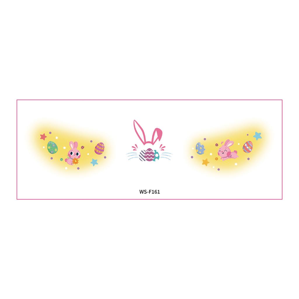 New Stock Easter Makeup Tattoo Stickers Egg Face Holiday Party Cute Bunny Children DIY