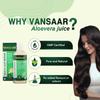 Vansaar Aloe Vera Juice 1 L Natural Cold Pressed With Pulp For Skin Glow Hydration Hair Nourishment Daily Health Drink