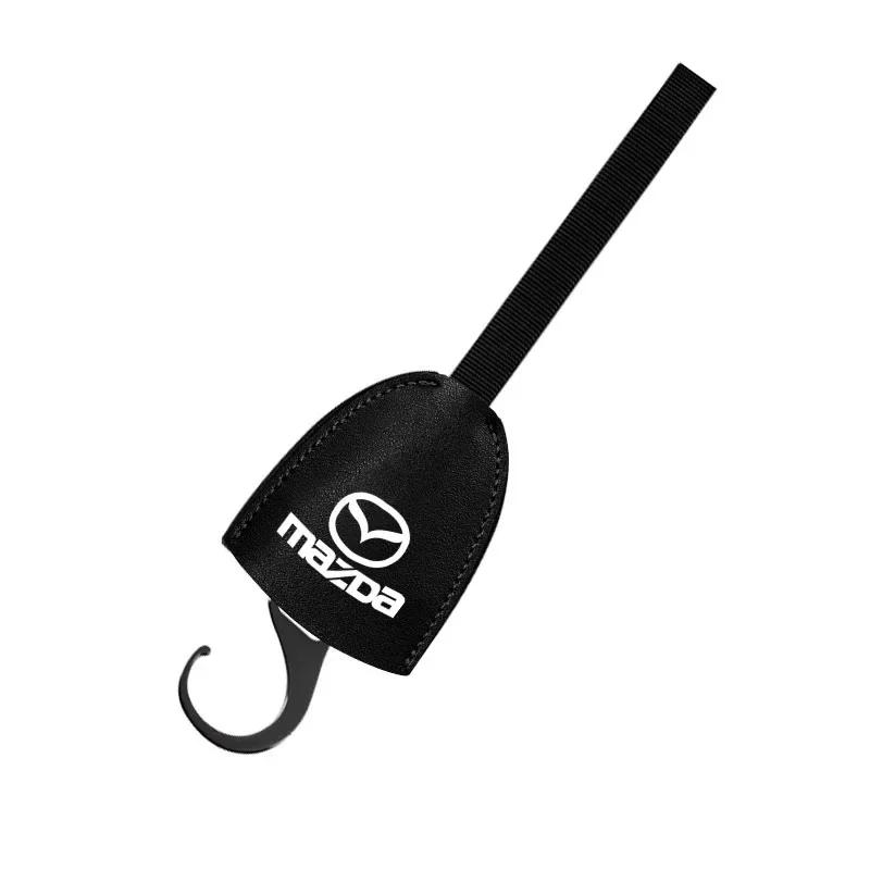 

For Mazda Alexa CX30 CX-4 CX5 CX-5 CX8 CX-8 CX-30 CX9 CX-9 Leather Car Seat Back Hooks Portable Hanging Bag Rack Car Accessories