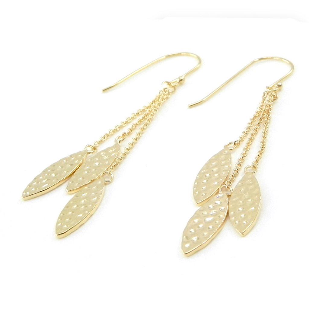 Les Trésors De Lily [F6270] - Gold Plated 'Choreography' Earrings