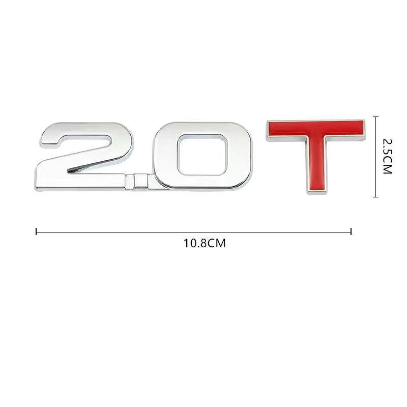 Auto 3D Metall 1.3T 1.4T 1.5T 2.0T 2.4T 2.8T 1.6T 1.8T 2.2T 2.5T 3.0T Logo TURBO Emblem Plakette Aufkleber Heckaufkleber Für Toyota Honda