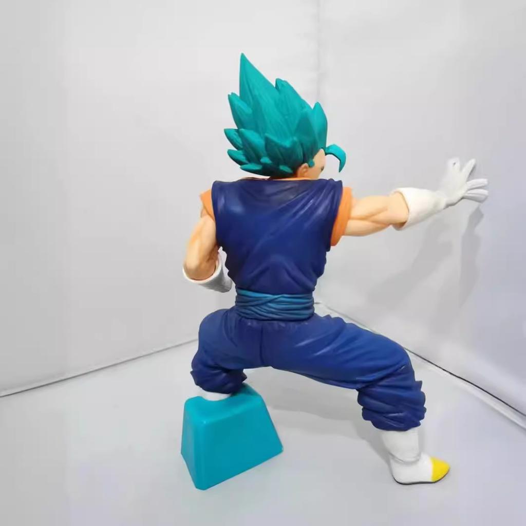 Anime Dragon Ball Z 22cm Figure Squatting Position Battle Vegetto Action Model Figure Pvc Statue Collection Toys Gifts