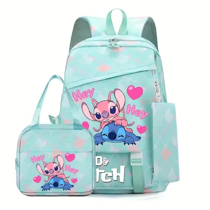 TS JYL laptop bag,Stitch Backpack Lightweight Large School Bag For Grade 1-6 Students