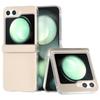 For Samsung Galaxy Z Flip5 5G Case Hinge Protection Leather+PC Anti-Slip Phone Cover