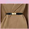 Trendy Chic Wide Waist Belt For Dresses In Black And Camel Perfect For Slimming