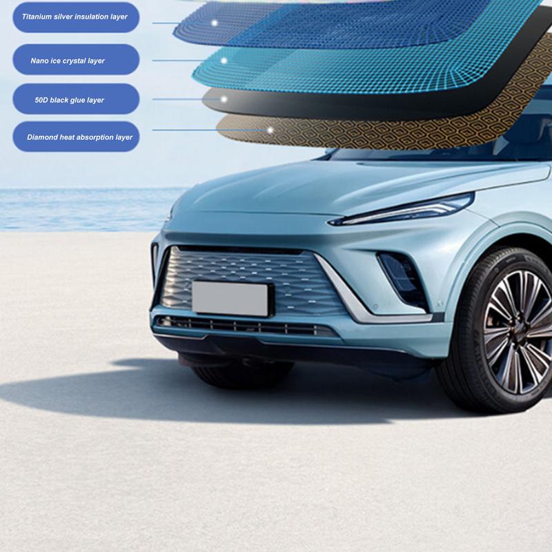 Automotive Glass Sunshade Front Window Cover Sunshade Foldable Car Seat Full Shield Blocks Max UV Rays And Keeps Your Vehicle