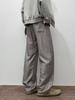 Pantaloni Eleganti a Righe Slim Fit Retrò da Uomo - Casual, Larghi, Stile High Street per Primavera e Autunno