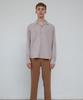 Muge Piping Points Shirts (Beige / Dark Gray)