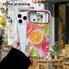 Phone Case: 2D Flat Design Suitable for iPhone 18 17 16 15 14 13 Pro Film Protective Case, Couple Style, Fruit Slices, Christmas and Halloween Gifts