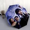 Nevermore Academy, Addams Family- Automatic Opening and Closing, 8-rib Structure Portable Umbrella, Suitable for Men and Women in All Season