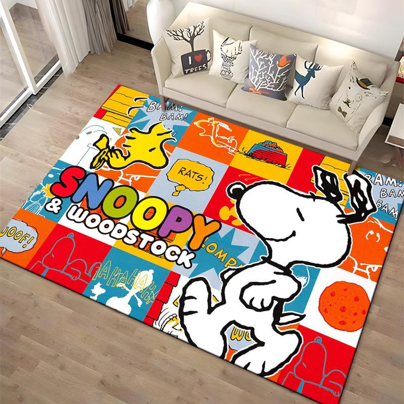 

Cartoon Snoopy HD Printed Rugs Carpet For Living Room Home Decoration Children s Crawling Living Room Area Rug Game Floor Mat 40cm x 60cm