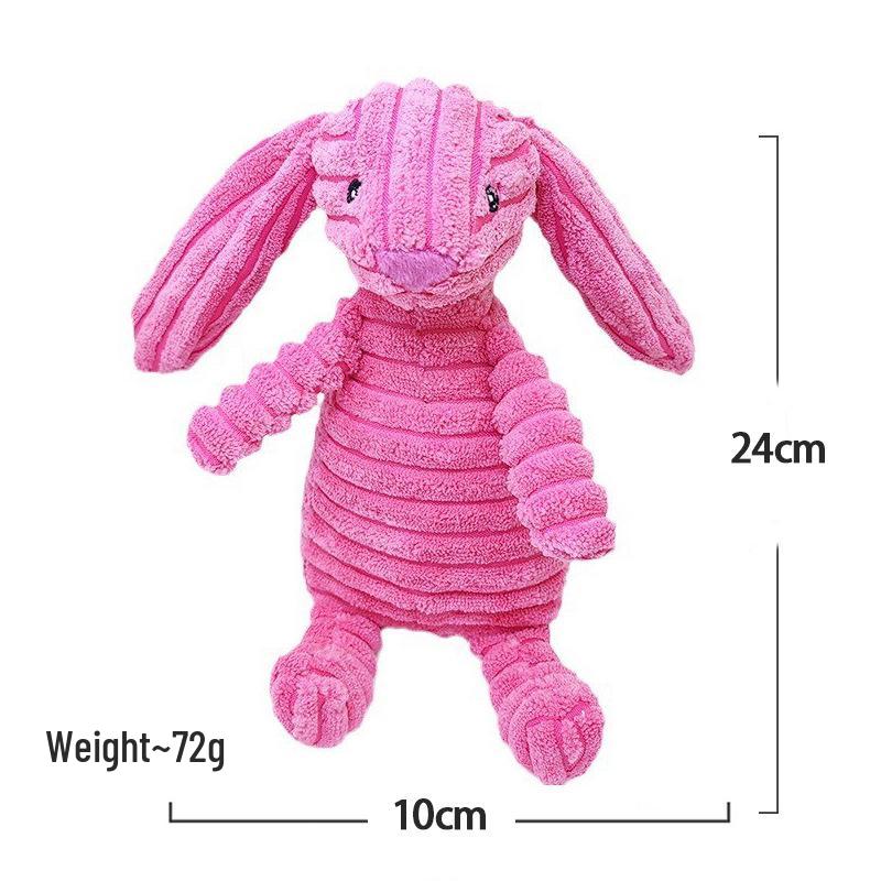 

Corduroy Plush Dog Toy: Sounding, Teething, Teeth Cleaning, Boredom Relief with Monkey & Fox Designs.