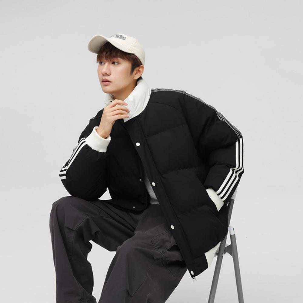 Cotton-padded Clothes Are the Same for Men and Women, and the New Winter Thickened Warm Stand-up Collar Windproof Cotton Jacket.