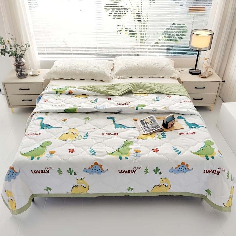 

1 шт. Современное стеганое летнее охлаждающее одеяло - Мягкое, легкое полиэстеровое постельное белье с цветочным принтом, машинная стирка, для спальни, гостевой комнаты 150x200cm