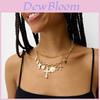 Cross Necklace Pendant For Women With Heart Shape Alloy Choker Jewelry Summer