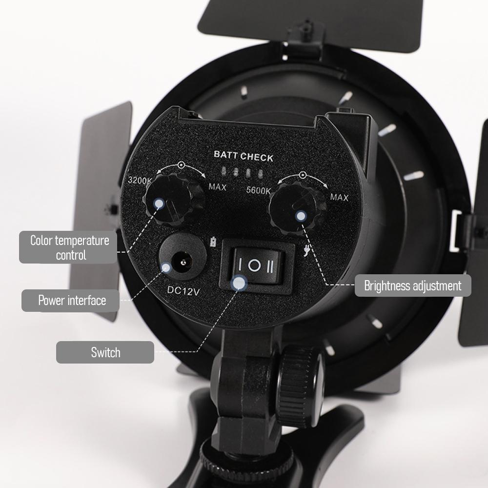 10W RGB Photography Light Bi-color LED Light 128pcs LED Beads 3200K-5600K Dimmable 5 Scene Effects