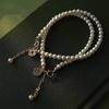 Elegant Imitation Pearl Bracelet for Women Chinese Style Fu Brand Bracelet String Pearl Round Sign Lucky Jewelry