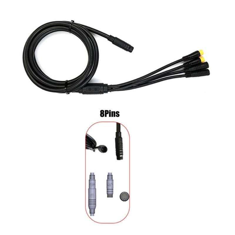 1 Female to 4 Male Harness Gear Sensors Extension Cable eBike Conversion Cable